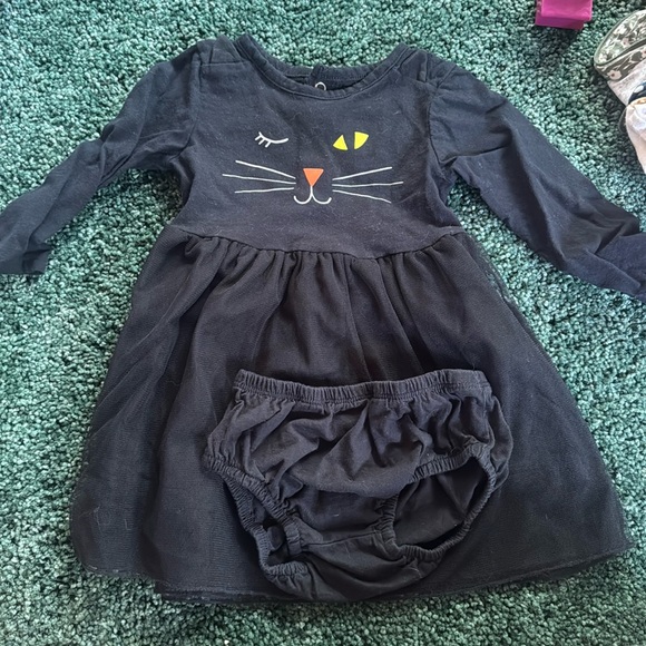 Carter's Other - Carter’s Black Cat Halloween Dress 12 months
